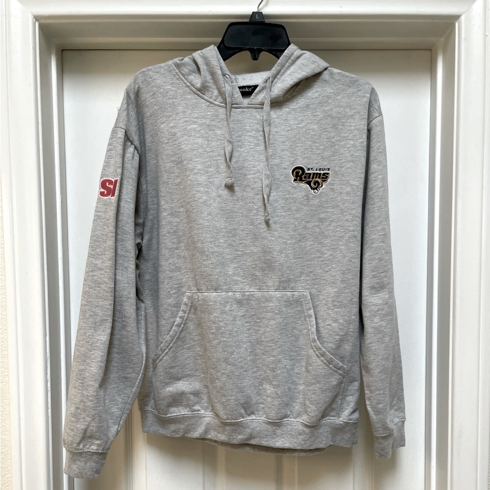 St. Louis Rams Gray Hoodie SZ L
